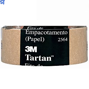 Fita de Empacotamento Tartan de Papel Crepado 38 mm x 50 m (Pacote com 6 rolos)