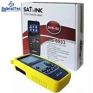 Localizador de Satélite SATLINK WS-6933 DVB-S2 FTA Medidor de Bússola Mecânica