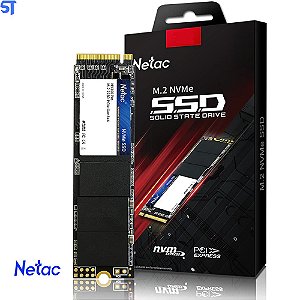 SSD M.2 NVMe Netac 500Gb 2060MBP/s Leitura 1630MBP/s Escrita