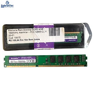 Memoria Ram Desktop DDR3 4GB 1600MHz Atermiter  - PC3 12800-CL11 20-01