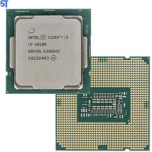 Processador Intel Core I3-10100 3,6 Ghz 4 Nucleos 65W LGA 1200 Sem Box