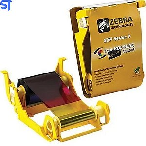 Ribbon Color Ymcko 200 Impressões para Impressora Zebra Zxp3 - 800033-84