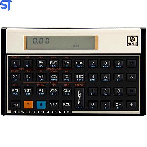 Calculadora Financeira HP 12c com 120 Funções - Preta/Dourada