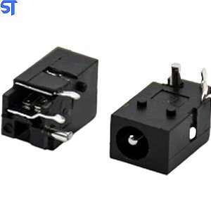 Dc Power Jack Macho Sem Blindagem Através do Orifício Direito Conector 4.4 * 1.65mm