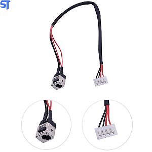 Conector Dc Jack Compativel Com Cce Ultrathin Ultra Thin T325 T345 T345 T745 - 5.5X2.5Mm - Com Cabo
