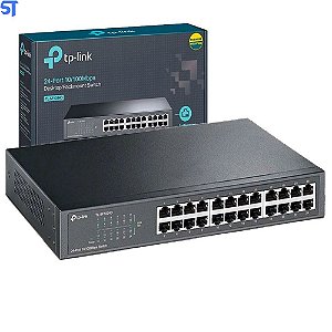 Switch 24 Portas TP-Link TL-SF1024D 10/100 Mbps Rack/Desk