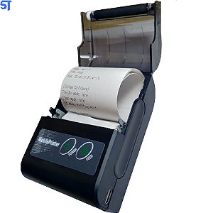 Impressora Térmica 58mm Mini Bluetooth Portátil Sem Fio Com Bolsa De Cintura MobilePrinter