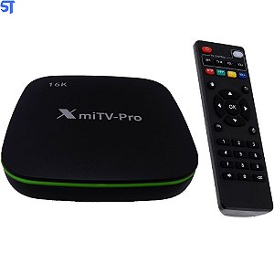 TV Box XmiTV-Pro - 16K - 16/128GB - Android 12.1 - WiFi - Preto