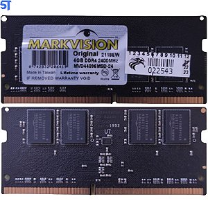 Memória Notebook RAM 4GB  DDR4  2400MHz 1x4GB  Markvision- (MVD44096MSD-24)