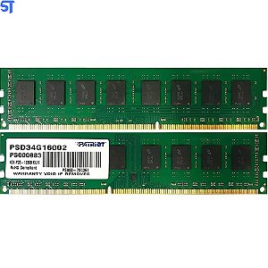 Memória RAM Patriot 4GB  DDR3 -1600mhz / 1x4GB - (PSD34G16002 SL)