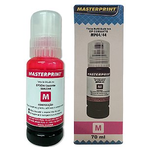 Refil de Tinta Epson Corante 504/544 Magenta 70ML Masterprint Para Ecotank L4150 / L4160 / L4260 / L6171 / L6161