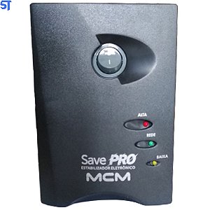 Estabilizador 500VA MCM Save Pro Bivolt/115V - Preto