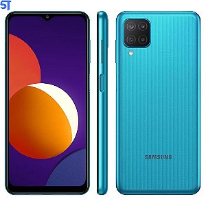 Smartphone Samsung Galaxy M12 64GB Verde 4G - 4GB RAM Tela 6,5” Câm. Quádrupla + Selfie 8MP