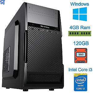 Computador Core i3-2100- HD SSD 120GB- Memória 4GB- Gab MT-25V2BK- Windows10