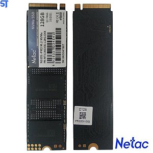 SSD M.2 NVME 128GB Netac 2400Mb/s Leitura 1700Mb/s Escrita