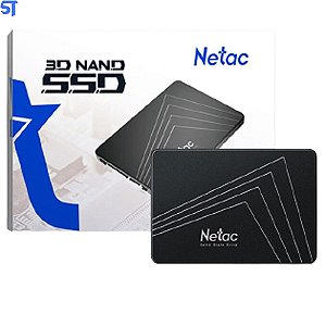 HD SSD Netac 512GB 2.5`SataIII 560Mbps de Leitura 520Mbps de Gravação - 3D Nand