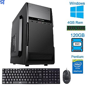 Computador Pentium® Dual Core G2030 -HD SSD 120GB-Memória Ram 4GB Gabi C3Tec Teclado e Mouse