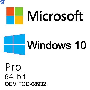 Licença Windows 10 PRO OEM FQC-8929 Com Etiqueta de Autenticidade