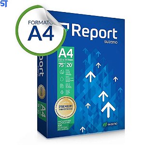 Papel A4 Sulfite Report Premium 75G 500 Folhas 210mm x 297mm