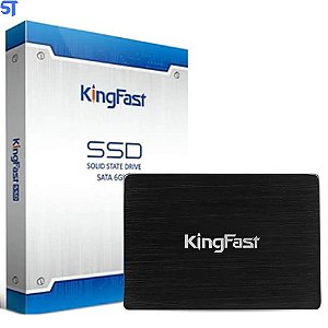 HD SSD Kingfast 256GB 2.5`SataIII 550Mbps de Leitura 500Mbps de Gravação