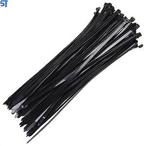 Abraçadeira Enforca Gato de Nylon 7,5X250mm 100PCS - Preta