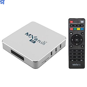 Tv Box Receptor MXQ Plus 8K / 5G / 64GB Armazenamento/ 8GB RAM - Branco