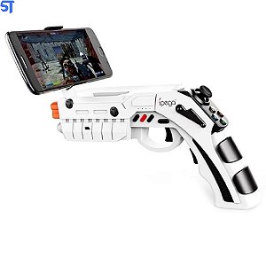 Controle Gamer Ípega AR Gaming Gunf Suporte Para Smartphone Android e IOS Bluethooth Carregador Tipo Micro Usb- H'maston