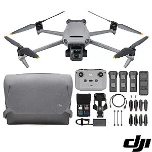 Drone DJI Mavic 3 Kit Fly More Com Câmera 5.1k- Combo Com 3 Baterias