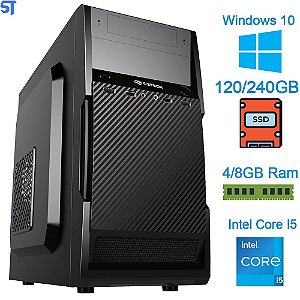 Computador Core i5 2500- HD SSD 120GB/240GB - Memória 4GB/8GB- Windows10