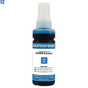 Refil de Tinta Epson Corante MP 664/673 Cyano 100ML Masterprint Para Ecotank Epson
