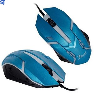 Mouse Gamer USB Knup KP-V15 - Azul