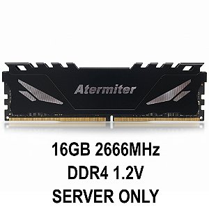 Memória RAM Servidor Atermiter 16GB 2666MHz DDR4, Game Memory PPX, ECC Registrada (REG-ECC 22-01)