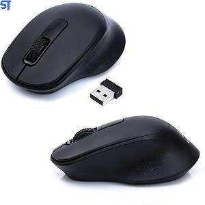 Mouse Sem Fio 1600 DPI, Bluetooth, Nano Receptor USB, Preto - M-BT200BK- C3Tech