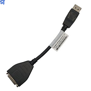 Cabo DisplayPort Macho Para Cabo DVI 18+1 Fêmea 20Cm