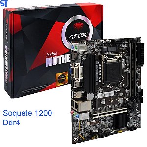 Placa Mãe Afox H410/ Soquete 1200/ DDR4 - IH410-MA-V4 - Décima Geração