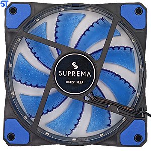 Cooler Fan Gamer 15 Led 120mm Azul Suprema - F003