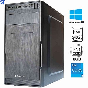 Computador Core i5-650- Memória Ram 8GB- HD SSD 240GB- Windows 10 + MousePad Brinde
