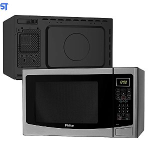 Micro-Ondas Philco 32 Litros Inox e Preto PMO33IP –220 Volts