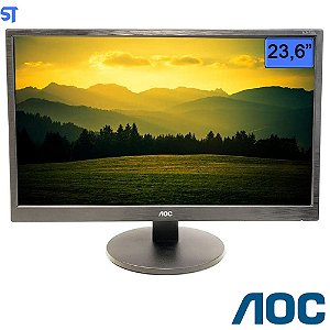 Monitor AOC 23,6" LED Full HD Widescreen HDMI/VGA/VESA/Ajuste de Incilinacao/1920x1080 Full HD  Preto- M2470SWH2