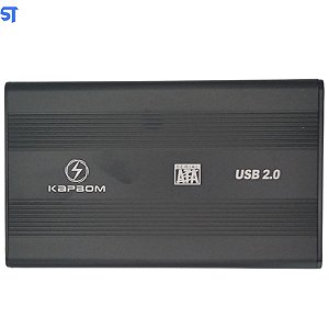 Case Para HD e SSD 2.5 Externo USB 2.0 2.5" HDD Kapbom- KAP-2520