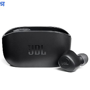 Fone de Ouvido Sem Fio Intra Auricular JBL Wave 100TWS, Bluetooth, com Microfone, Recarregável USB-C, Preto - 28913513