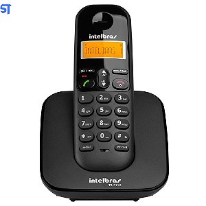 Telefone Sem Fio Intelbras TS 3110 Preto, Com Visor Luminoso e Com Identificação de Chamadas