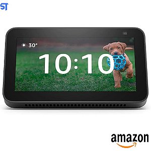 Novo Echo Show 5 (2ª Geração, versão 2021): Smart Display de 5" Com Alexa e Câmera de 2 MP - Cor Preta