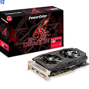 Placa de vídeo AMD Afox Radeon 8GB RX 500 Series RX 580 AFRX580-8192D5H2-V2 8GB
