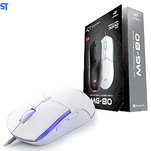 Mouse Gamer USB MG-80WH C3Tech - Branco