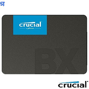 SSD Crucial 1TB BX500, 2.5", SATA III, Leitura até 540MB/s, Gravação até 500MB/s, Micron 3D NAND, CT1000BX500SSD1