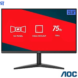 Monitor LED Full HD AOC 23.8” VA HDMI Bordas Finas 24B1XHM