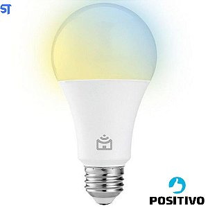 Lâmpada Inteligente Positivo Wi-Fi RGB E27 9W - Smart Compatível com Alexa e Google