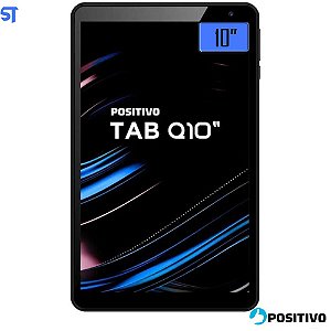 Tablet Positivo Q10 T2040, 64GB, Wi-fi, 4G, Tela 10, Android 10, Preto - SC9863