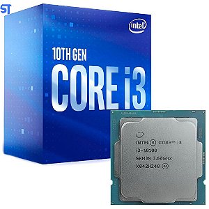 Processador Intel Core i3 10100 10 Geração 6MB/ Soquete 1200  / 3.6GHZ / 4C/ 8T Com BOX